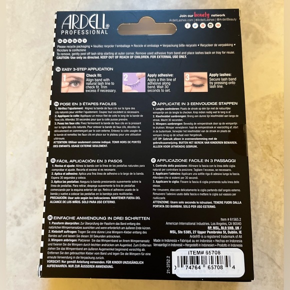 Ardell Professional Wispies Original Feathered Lash with Invisiband Eyelashes - Picture 2 of 2